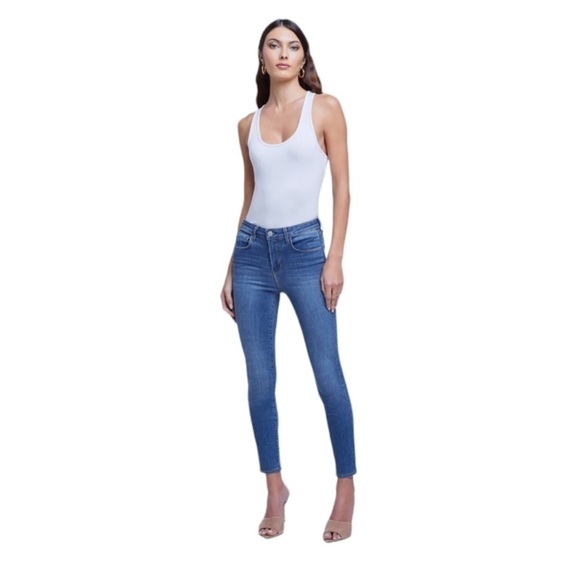 L’agence - Margot High Rise High Waisted Skinny Jean Light Vintage Wash Sz 27 - Picture 1 of 8